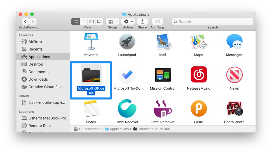 remove office 2016 for mac
